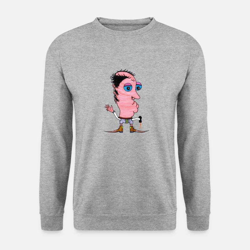 Man ohne Hand - Unisex Pullover - Weißgrau meliert