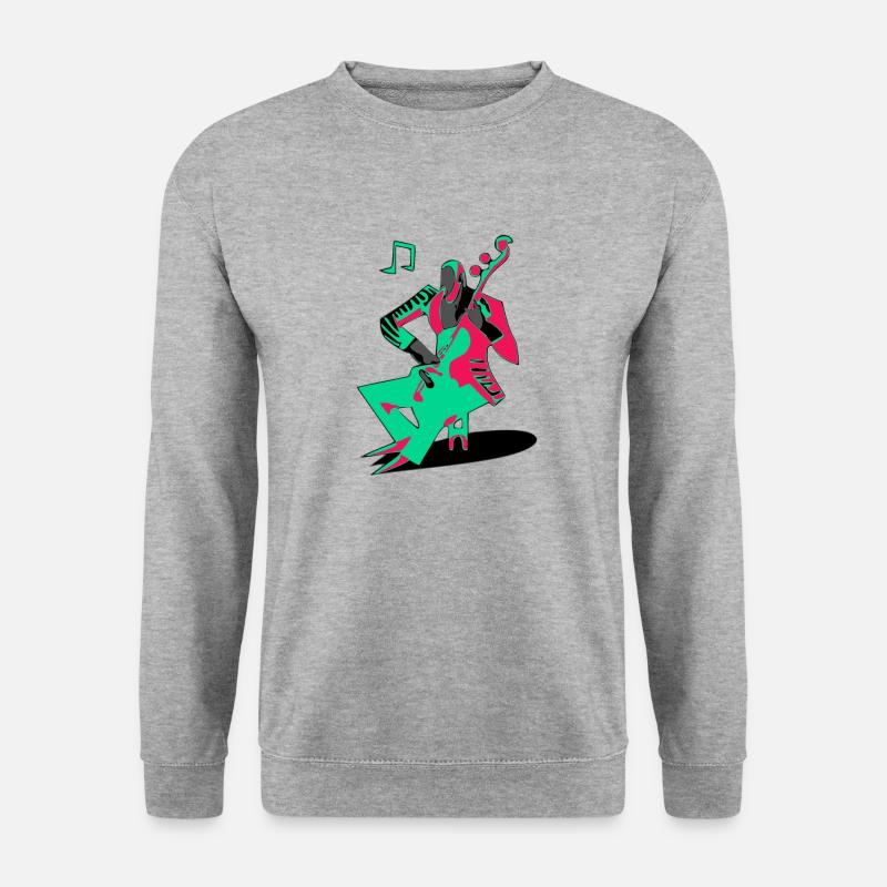 Jack der Kontrabassist - Unisex Pullover - Weißgrau meliert