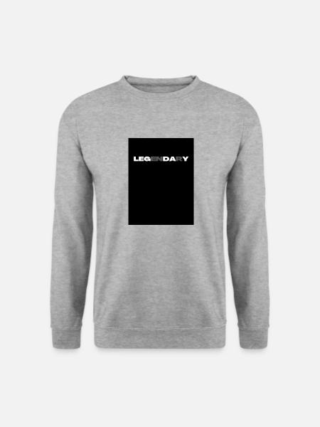 Legendär - Unisex Pullover - Weißgrau meliert