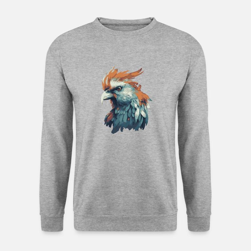 Bird - Unisex Pullover - Weißgrau meliert