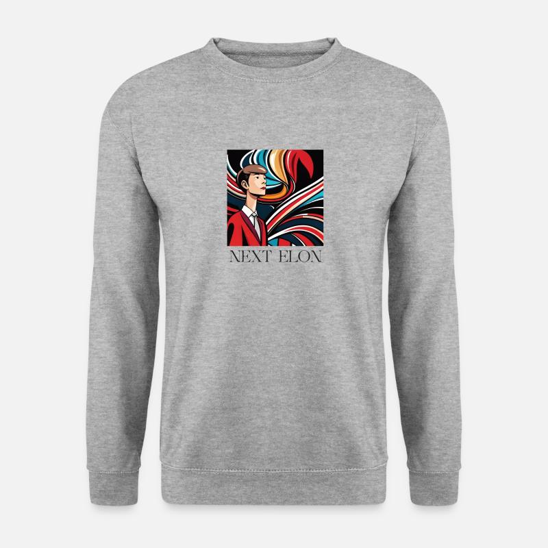 NEXT ELON - Unisex Pullover - Weißgrau meliert