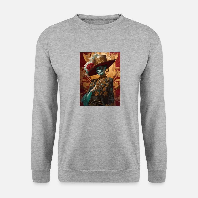 Ghotic-Klasse - Unisex Pullover - Weißgrau meliert