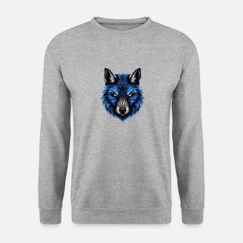 Ewiger Wildniswächter - Unisex Pullover - Weißgrau meliert