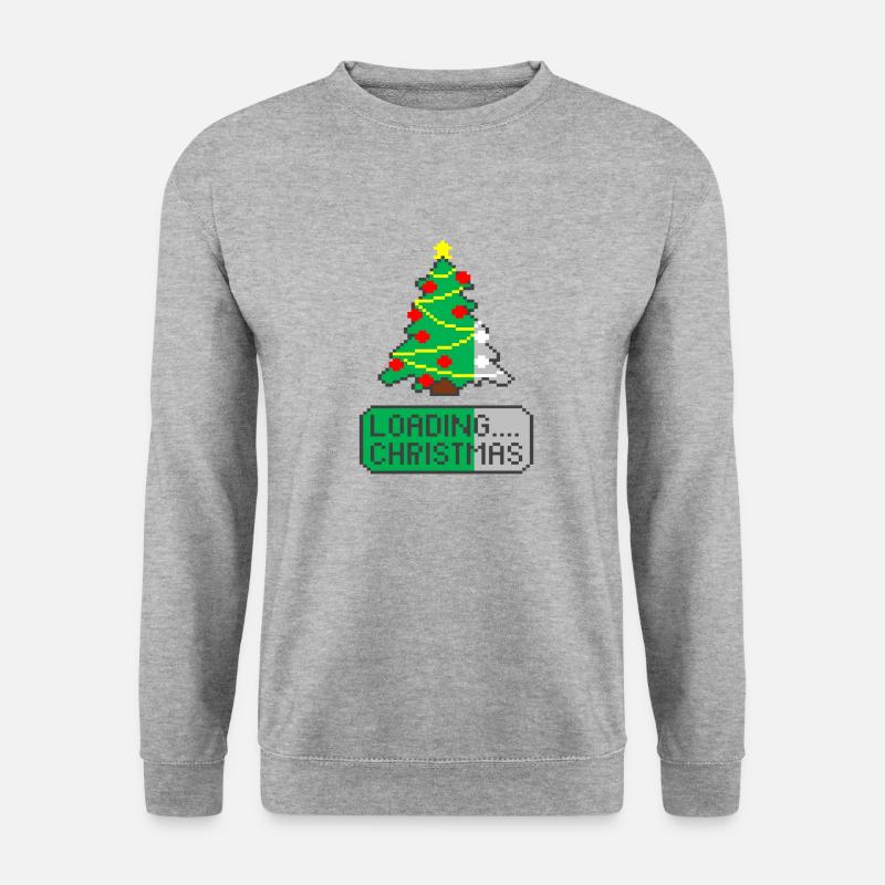 Weihnachtsbaum wird geladen - Unisex Pullover - Weißgrau meliert