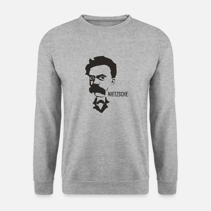 Nietzsche - Unisex Pullover - Weißgrau meliert