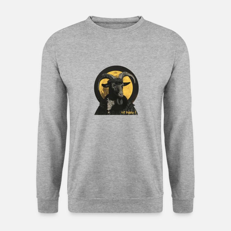 Der Dahu - Unisex Pullover - Weißgrau meliert