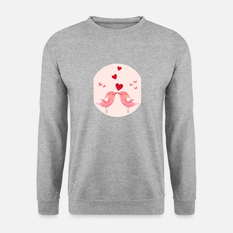 Joyeuse Saint-Valentin - Sweat-shirt Unisexe - gris chiné
