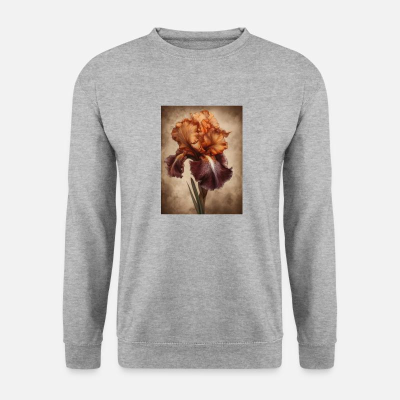 Poster Canvas Sng Iris 13 - Unisex Pullover - Weißgrau meliert