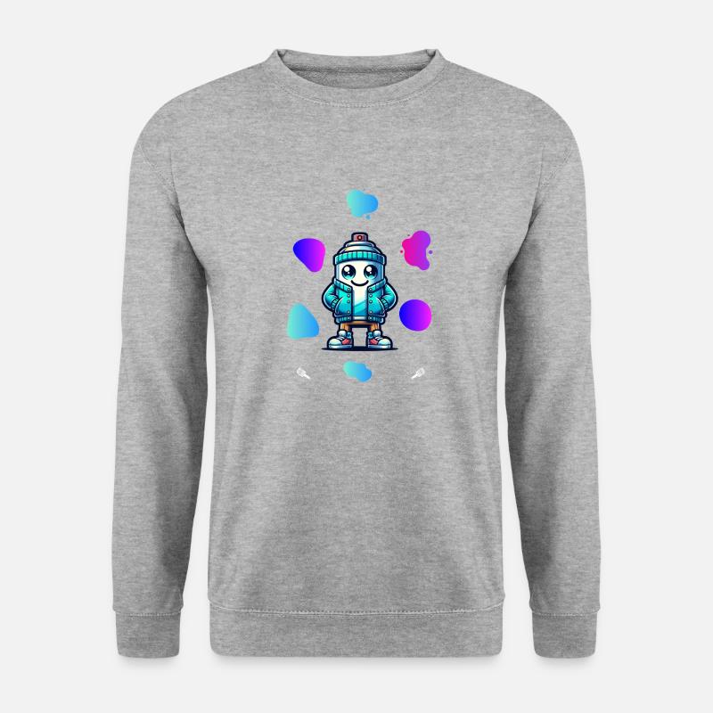 Colour expressions - Unisex Pullover - Weißgrau meliert