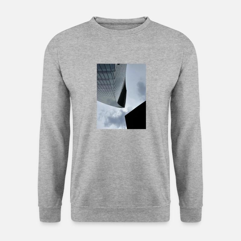 Skyscraper - Unisex Pullover - Weißgrau meliert