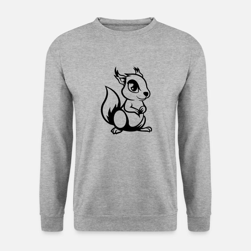 Squirrel Comic - Unisex Sweatshirt - salt & pepper