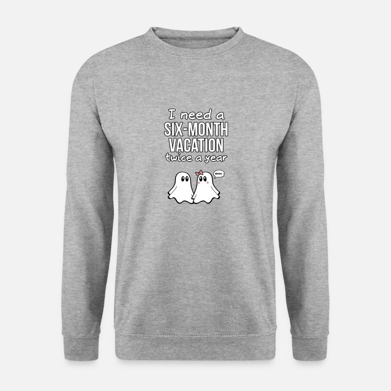 GHOST ZITATE 03 - Unisex Pullover - Weißgrau meliert