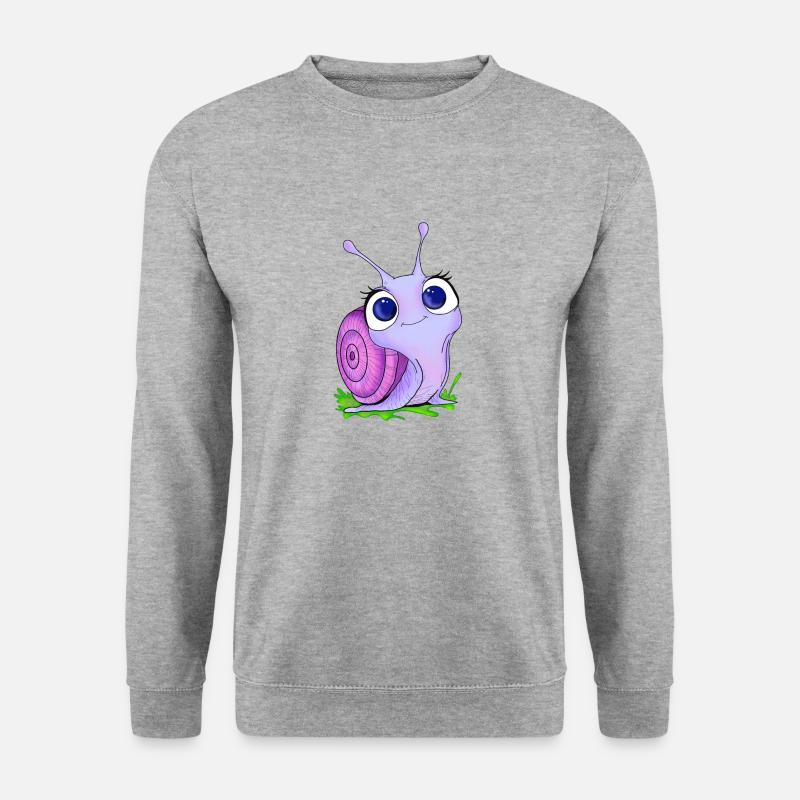 Babyschnecke - Unisex Pullover - Weißgrau meliert