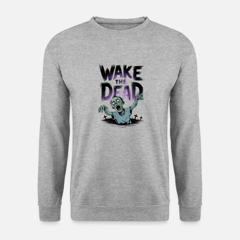 Wecke die Toten - Unisex Pullover - Weißgrau meliert