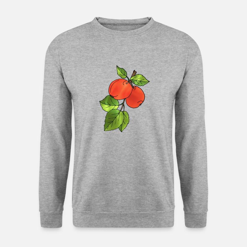 Äpfel - Unisex Pullover - Weißgrau meliert