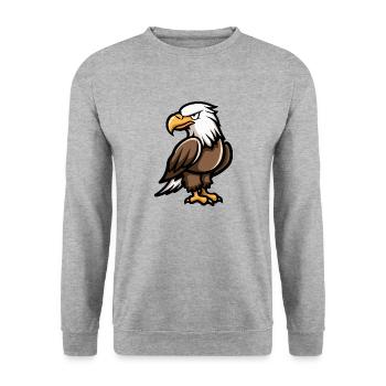 Bande dessinée Eagle - Sweat-shirt Unisexe - gris chiné - Devant - Alina (178cm) & Michal (187cm)