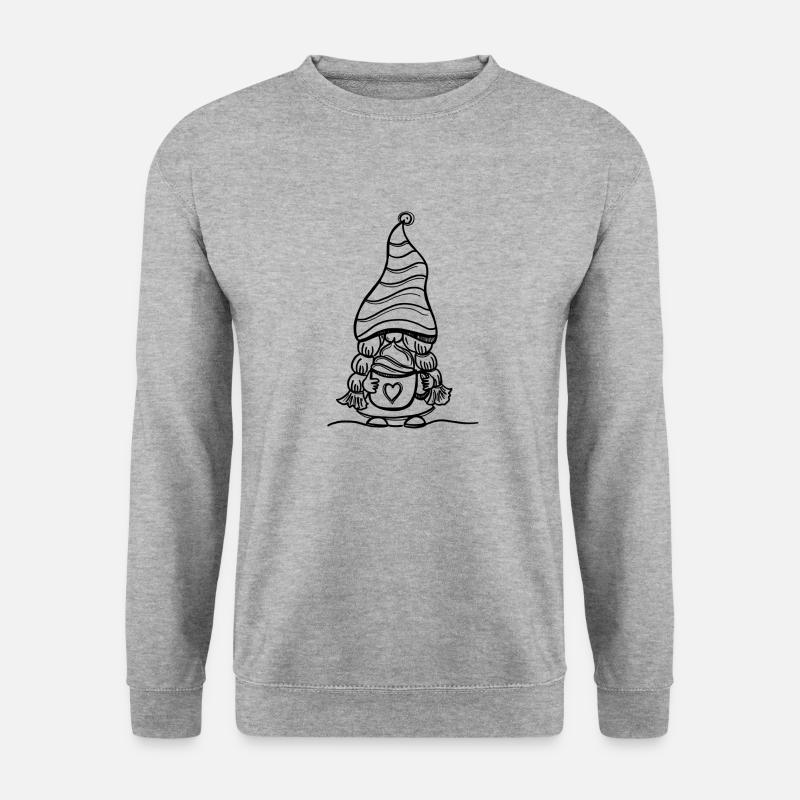 Little dwarf with warm cocoa - Unisex Sweatshirt - salt & pepper