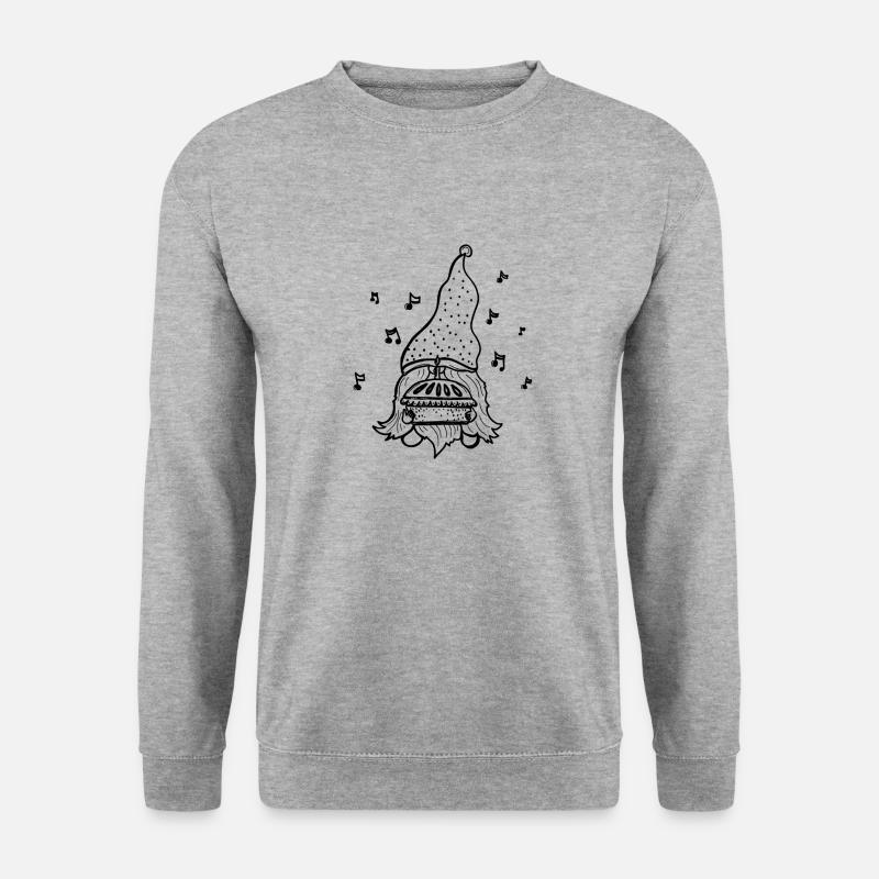 Happy Birthday Zwerg - Unisex Pullover - Weißgrau meliert
