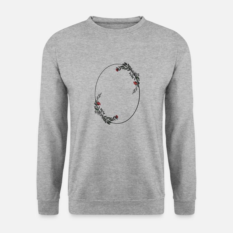 Rahmen - Unisex Pullover - Weißgrau meliert