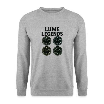 De superbes cadrans vintage pour les vrais collectionneurs de montres - Sweat-shirt Unisexe - gris chiné - Devant - Alina (178cm) & Michal (187cm)