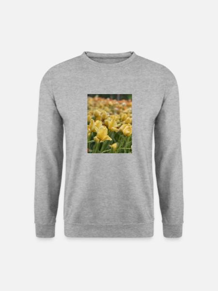 Tulipe Jaune mer - Sweat-shirt Unisexe - gris chiné