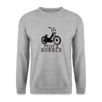 Mofabber / Cyclomoteur / Cyclomoteur - Sweat-shirt Unisexe - gris chiné - Devant - Alina (178cm) & Michal (187cm)
