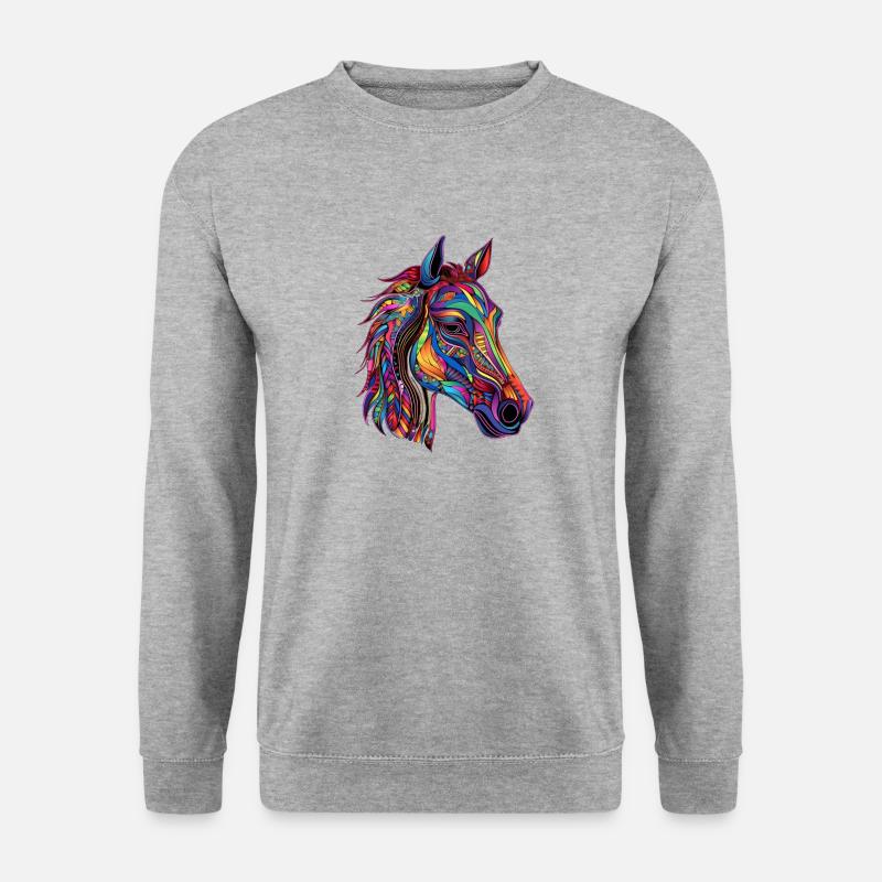 Falkenstein Thoroughbred Riding Statement - Unisex Sweatshirt - salt & pepper