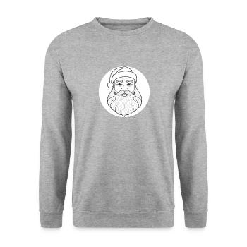 Santa Claus 2 - Unisex Sweatshirt - salt & pepper - Front - Alina (178cm) & Michal (187cm)