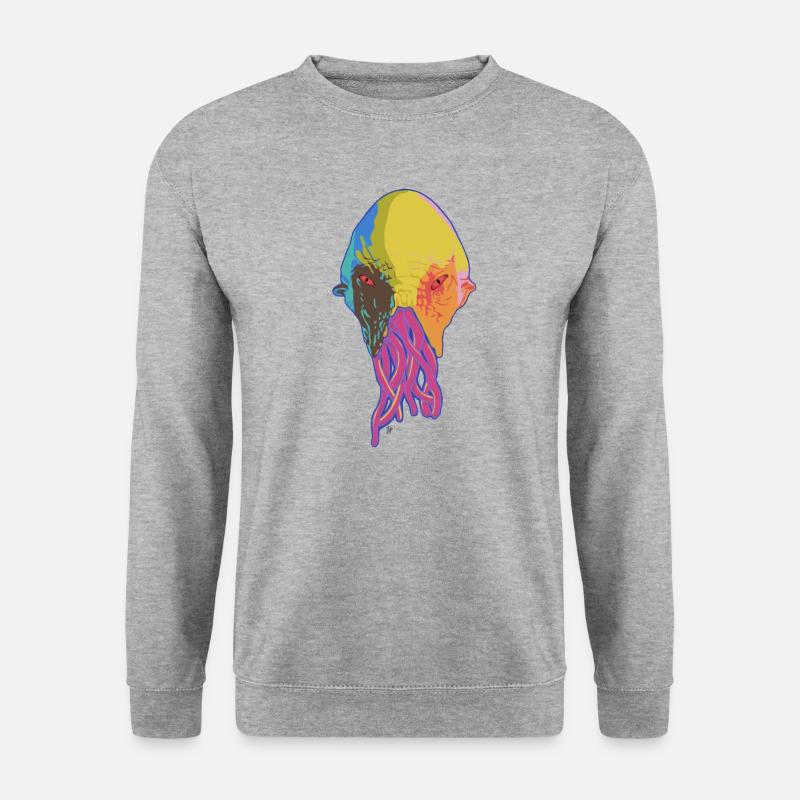 Doktor Who Ood - Unisex Pullover - Weißgrau meliert
