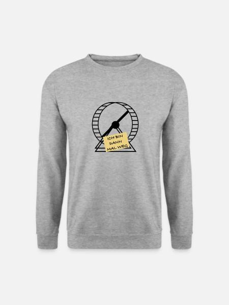 Ich bin dann mal weg - Unisex Pullover - Weißgrau meliert