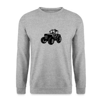 Trecker - Unisex Pullover - Weißgrau meliert - Vorne - Alina (178cm) & Michal (187cm)