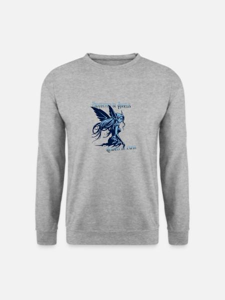 Angels Protect Me – Faith Design - Unisex Sweatshirt - salt & pepper