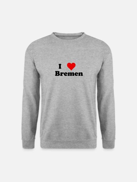 Bremen - Unisex Pullover - Weißgrau meliert