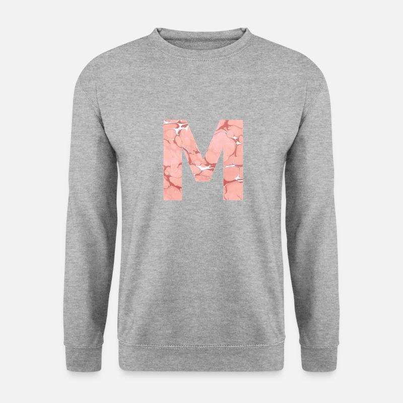 m 225 - Unisex Pullover - Weißgrau meliert