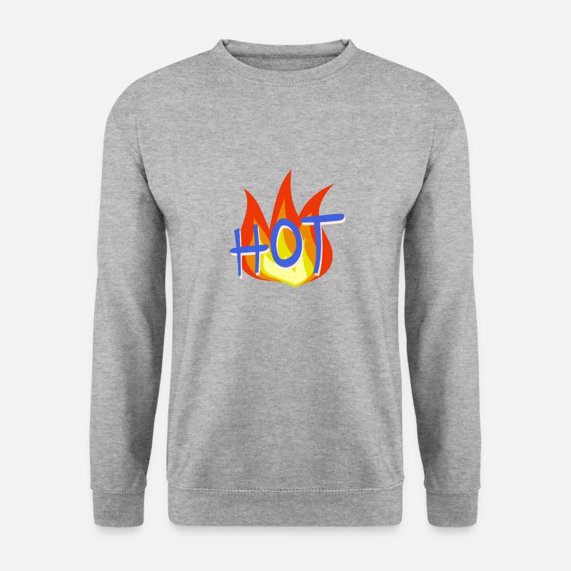 Hot flame with draught - Unisex Sweatshirt - salt & pepper