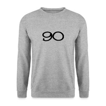 BIRTHDAY. HAPPY BIRTHDAY. HAPPY BIRTHDAY - Unisex Sweatshirt - salt & pepper - Front - Alina (178cm) & Michal (187cm)