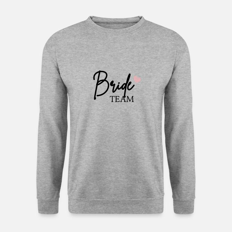 TeamBride - Unisex Pullover - Weißgrau meliert