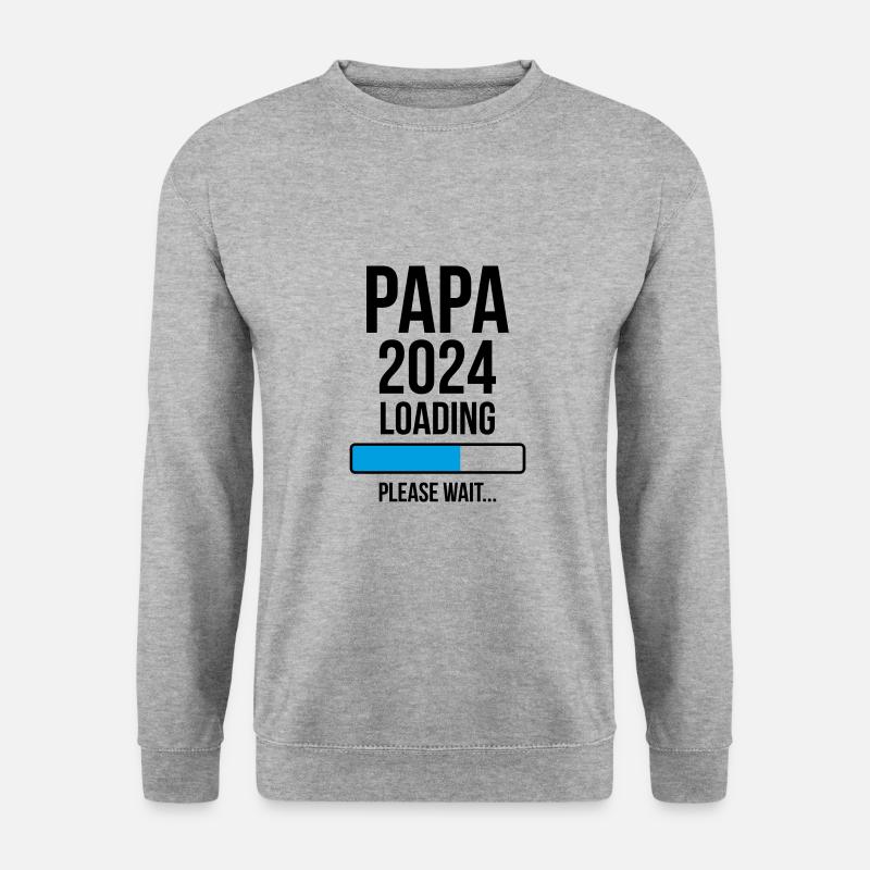 Dad 2024 Loading Please wait... - Unisex Sweatshirt - salt & pepper