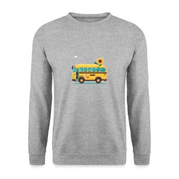 Charmant voyage en bus 6 - Sweat-shirt Unisexe - gris chiné - Devant - Alina (178cm) & Michal (187cm)