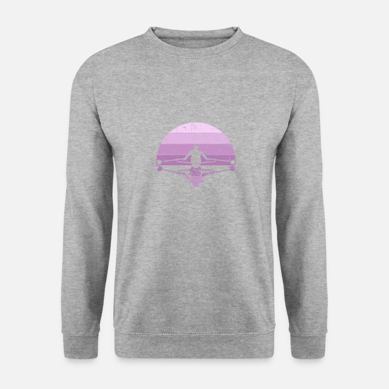 Rudern - Unisex Pullover - Weißgrau meliert