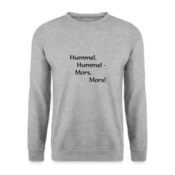 hummel hummel - Unisex Pullover - Weißgrau meliert - Vorne - Alina (178cm) & Michal (187cm)