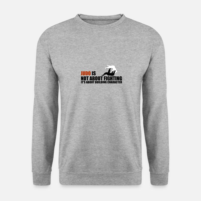 Judo - Unisex Pullover - Weißgrau meliert