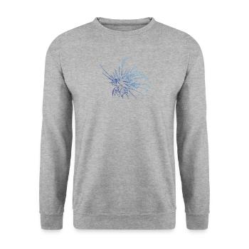 Taucher - MEGASALE - Tauchen Feuerfisch Lionfish - Unisex Pullover - Weißgrau meliert - Vorne - Alina (178cm) & Michal (187cm)