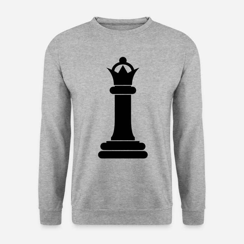 Chess piece queen - Unisex Sweatshirt - salt & pepper