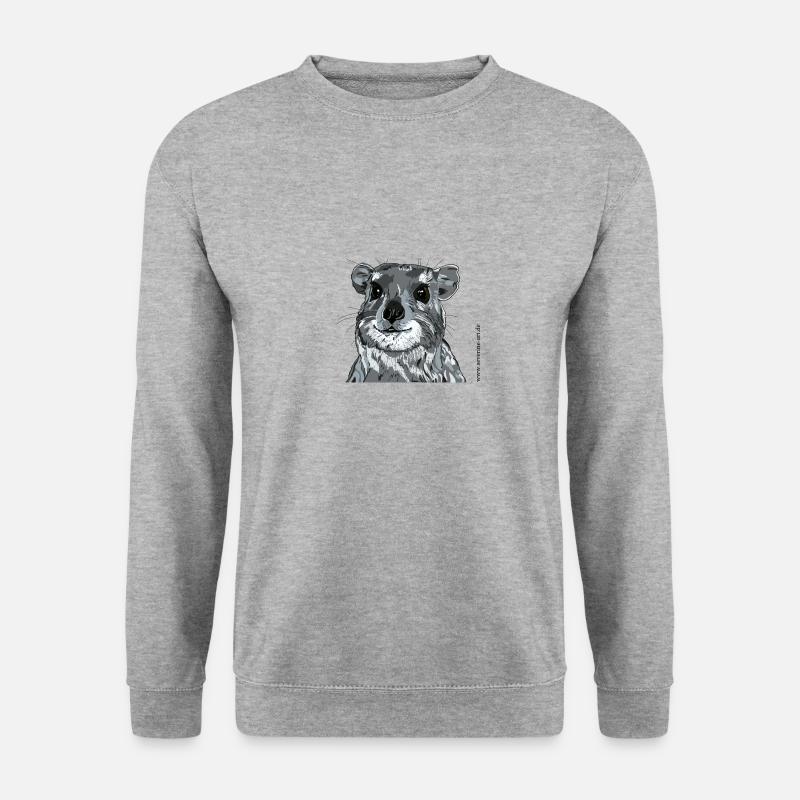 klippschliefer - Unisex Pullover - Weißgrau meliert