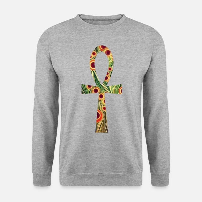 anch e 110 - Unisex Pullover - Weißgrau meliert