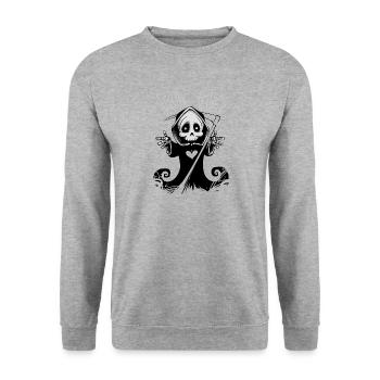 sweet Death - Sweat-shirt Unisexe - gris chiné - Devant - Alina (178cm) & Michal (187cm)