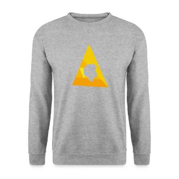 Funky 70s Afro - Unisex Sweatshirt - salt & pepper - Front - Alina (178cm) & Michal (187cm)