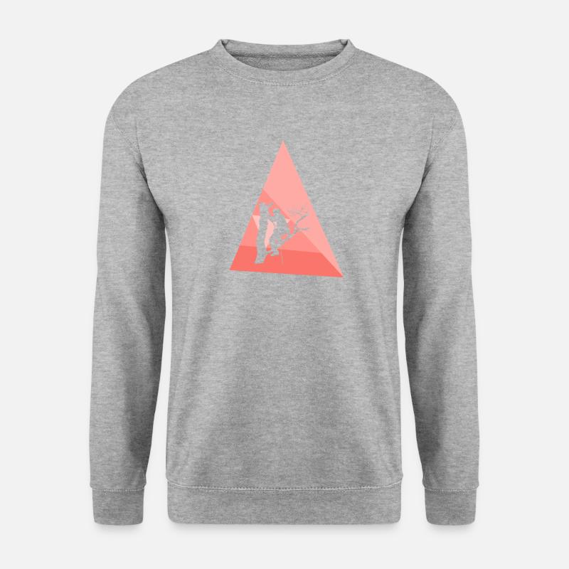 Kletteraffe Kletterer Baumklettern - Unisex Pullover - Weißgrau meliert