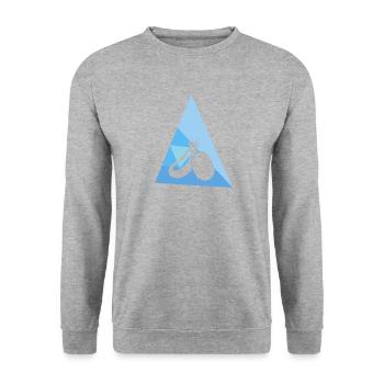 Veganerin Fleisch Tierschutz - Unisex Pullover - Weißgrau meliert - Vorne - Alina (178cm) & Michal (187cm)